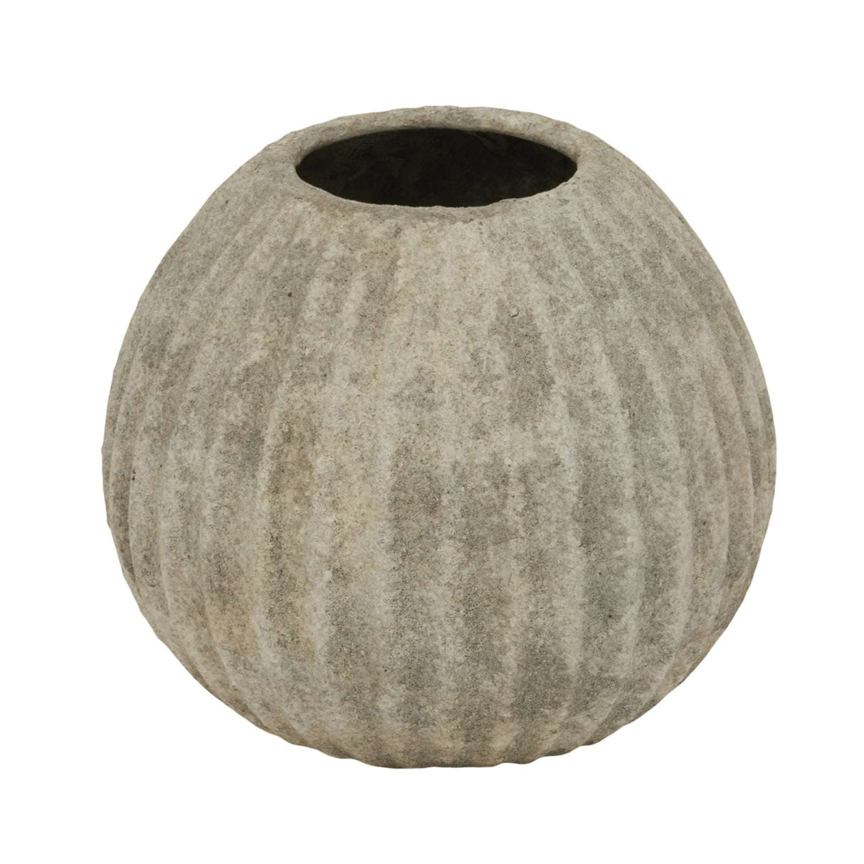 Catania Round Vase LIGHT GREY CERAMIC Shades 4 Seasons