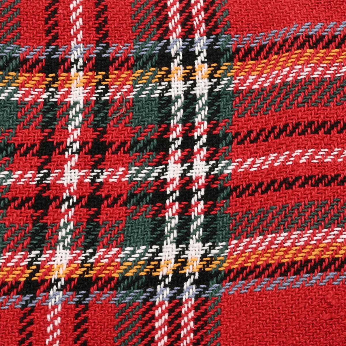 Red Tartan Woven Checked Cotton Throw 125cm x 150cm