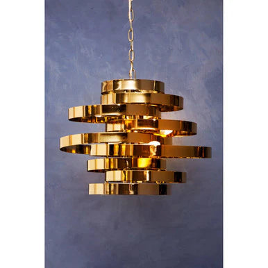 Alana 5 Bulb Gold Finish Pendant Lamp