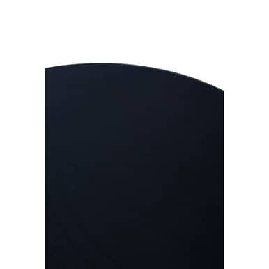 Ackley Silver Round Coffee Table with Black Glass Orsina