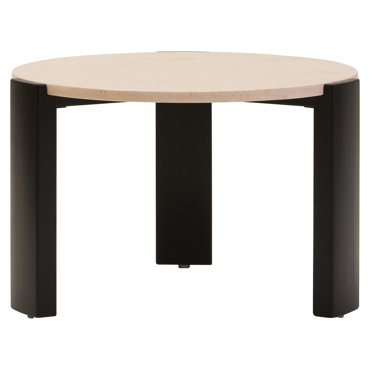 Palermo Round Cream Marble Top Small Coffee Table Orsina