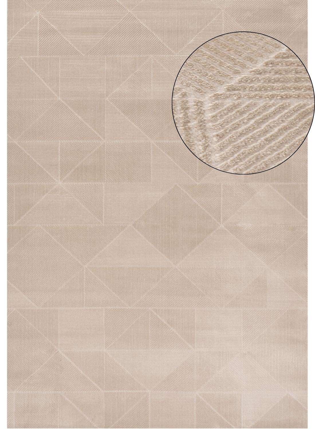The Rugs Stylish Carmel Abstract Beige Rug for Modern Interiors