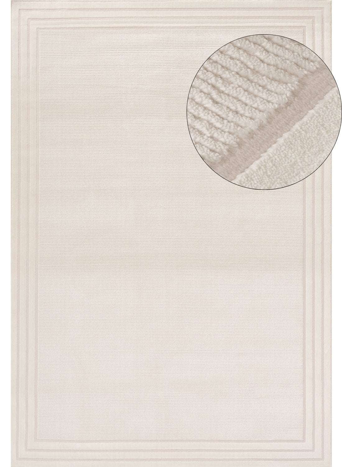 Stylish Carmel Cream Bordered Rug by The Rugs