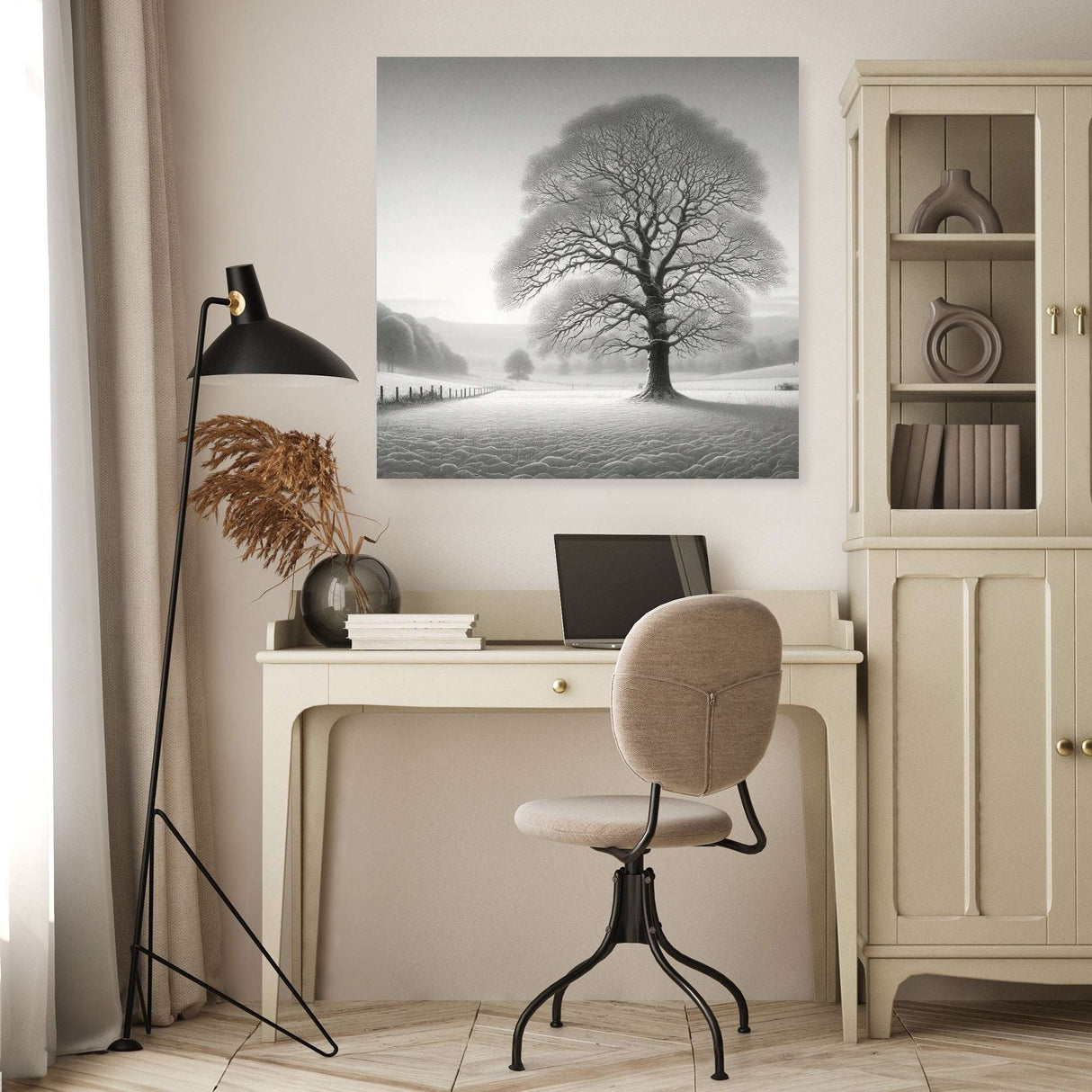 A Silent Winter Morning Canvas