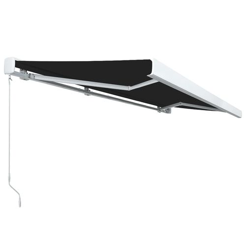 vidaXL Manual Retractable Awning Burgundy 300x250 cm vidaXL