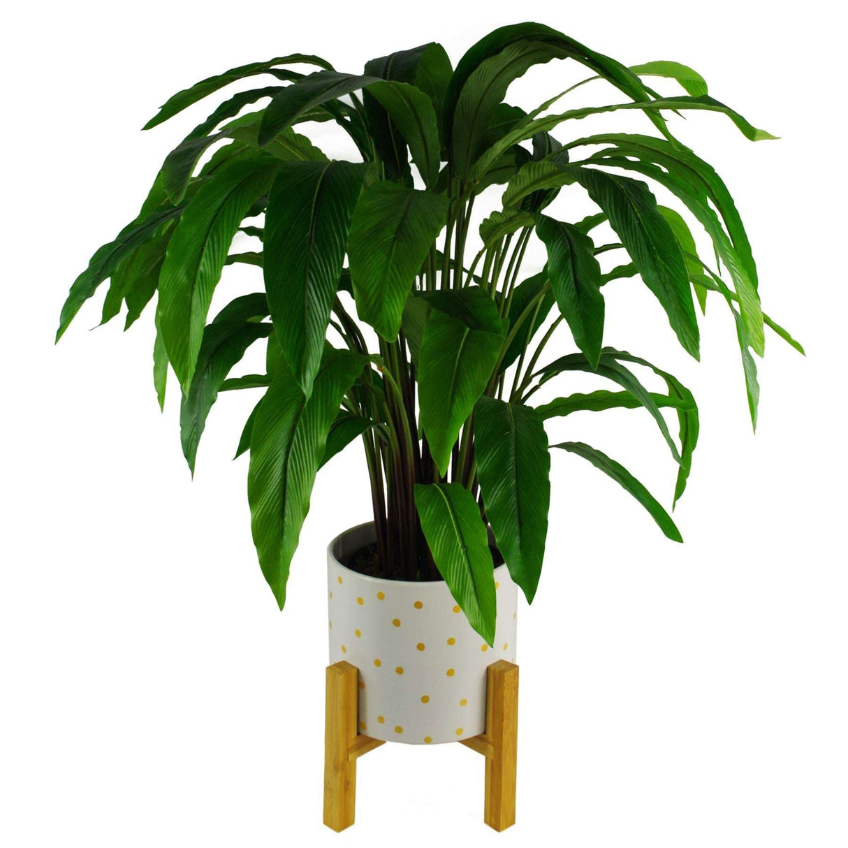Artificial Plants Ceramic Planters Displays Home Decor Leaf Design Leaf