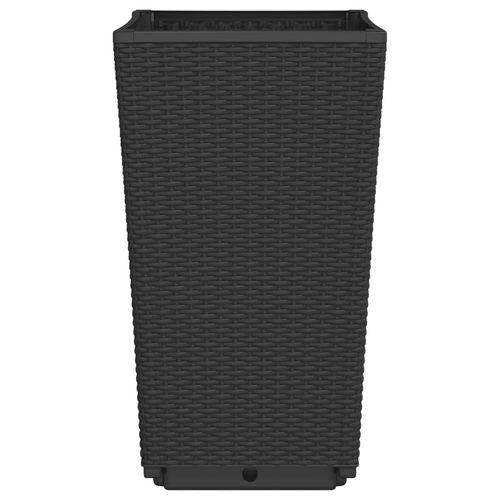vidaXL Tall Rattan Effect Garden Planters - Weatherproof vidaXL