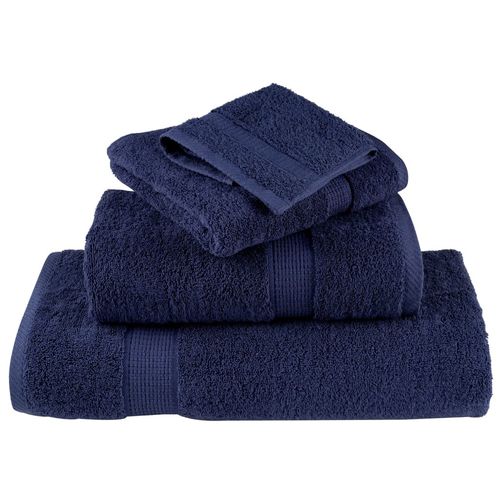 vidaXL Black Cotton Towel Set – Soft & Absorbent Decor vidaXL