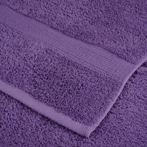 vidaXL Black Cotton Towel Set – Soft & Absorbent Decor vidaXL