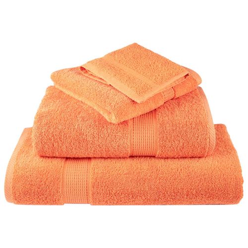 vidaXL Black Cotton Towel Set – Soft & Absorbent Decor vidaXL