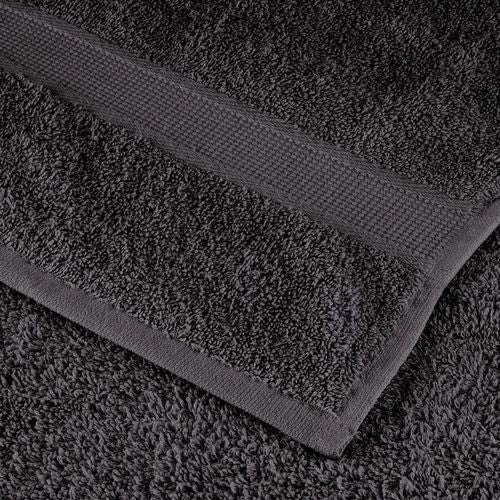 vidaXL Black Cotton Towel Set – Soft & Absorbent Decor vidaXL
