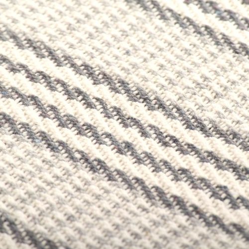 vidaXL Cotton Throw Herringbone 125x150 cm Grey vidaXL