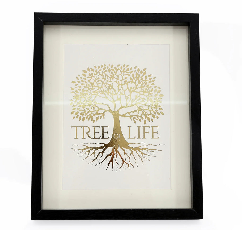 Gold Tree Of Life Print 25cm - Shades 4 Seasons