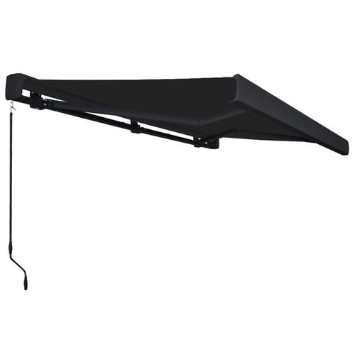 vidaXL Manual Retractable Awning Burgundy 300x250 cm vidaXL