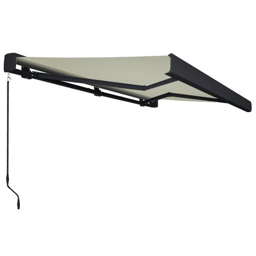 vidaXL Manual Retractable Awning Burgundy 300x250 cm vidaXL