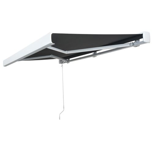vidaXL Manual Retractable Awning Burgundy 300x250 cm vidaXL