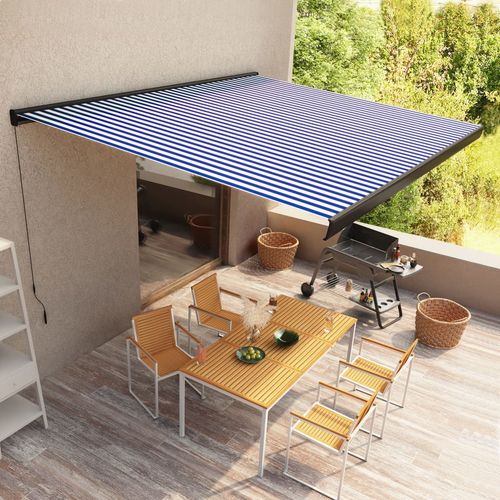 vidaXL Manual Retractable Awning Burgundy 300x250 cm vidaXL