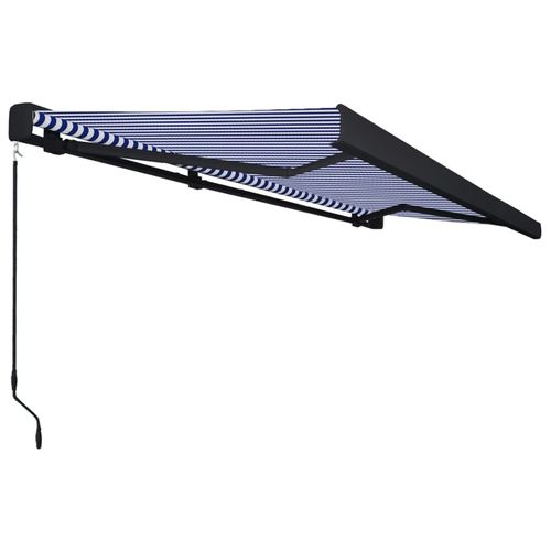 vidaXL Manual Retractable Awning Burgundy 300x250 cm vidaXL