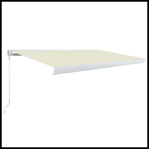 vidaXL Manual Retractable Awning Burgundy 300x250 cm vidaXL