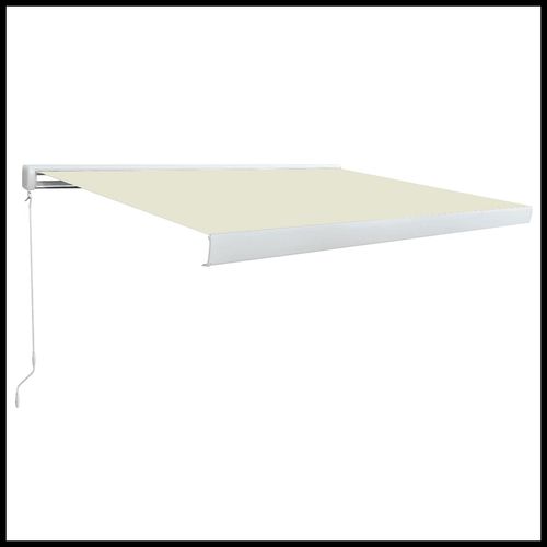 vidaXL Manual Retractable Awning Burgundy 300x250 cm vidaXL