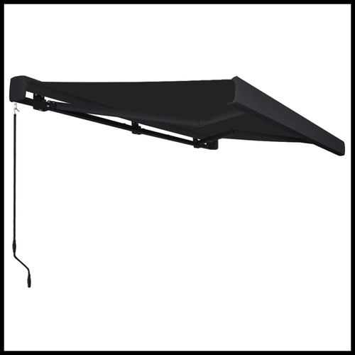 vidaXL Manual Retractable Awning Burgundy 300x250 cm vidaXL