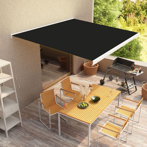 vidaXL Manual Retractable Awning Burgundy 300x250 cm vidaXL