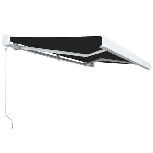 vidaXL Manual Retractable Awning Burgundy 300x250 cm vidaXL