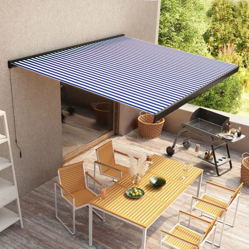 vidaXL Manual Retractable Awning Burgundy 300x250 cm vidaXL