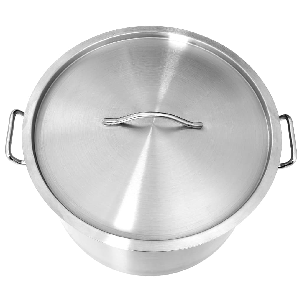 vidaXL Stock Pot 26 L 32x32 cm Stainless Steel vidaXL