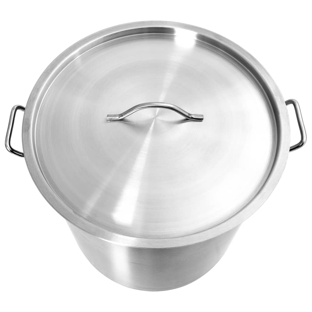 vidaXL Stock Pot 26 L 32x32 cm Stainless Steel vidaXL