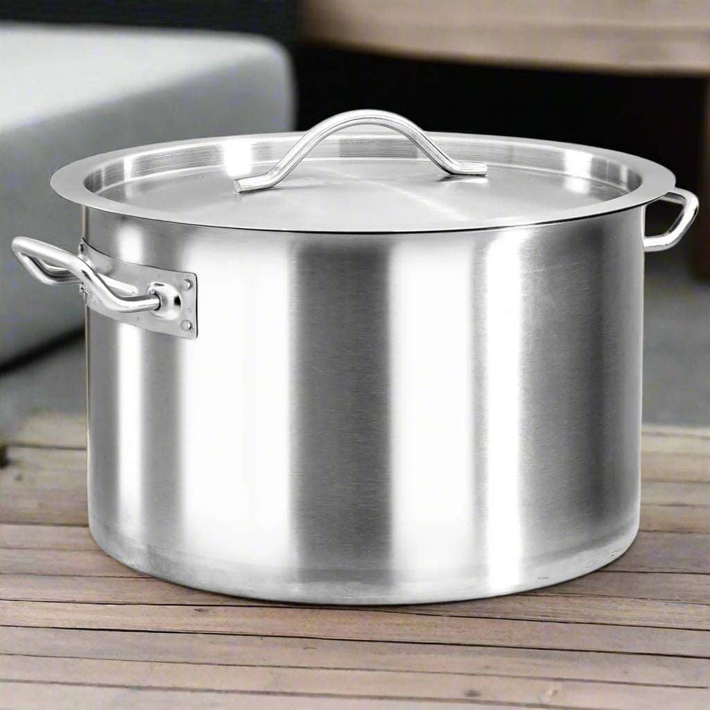 vidaXL Stock Pot 26 L 32x32 cm Stainless Steel vidaXL
