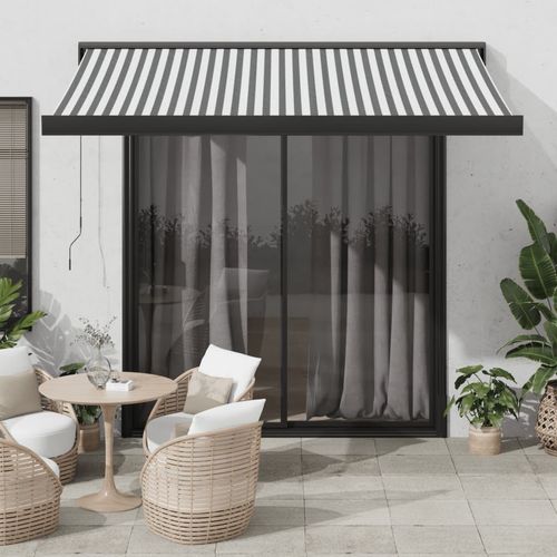 vidaXL Manual Retractable Awning Burgundy 300x250 cm anthracite and black 350 x 250 cm vidaXL