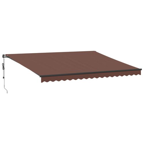 vidaXL Automatic Retractable Awning with LEDs Burgundy 300x250 cm vidaXL