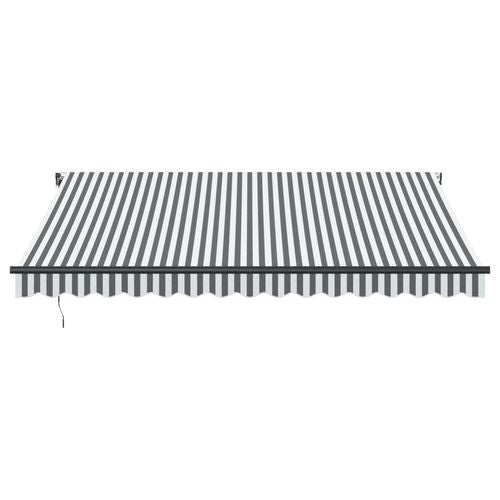 vidaXL Automatic Retractable Awning with LEDs Burgundy 300x250 cm vidaXL