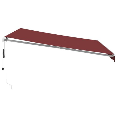 vidaXL Automatic Retractable Awning with LED Anthracite&White 400x350 cm vidaXL