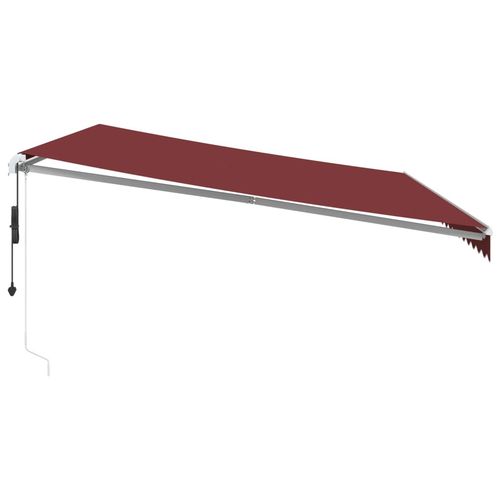 vidaXL Automatic Retractable Awning with LED Anthracite&White 400x350 cm vidaXL