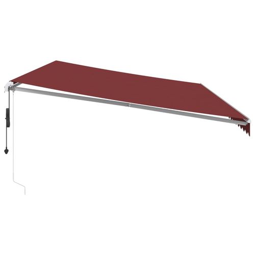 vidaXL Automatic Retractable Awning with LED Anthracite&White 400x350 cm vidaXL