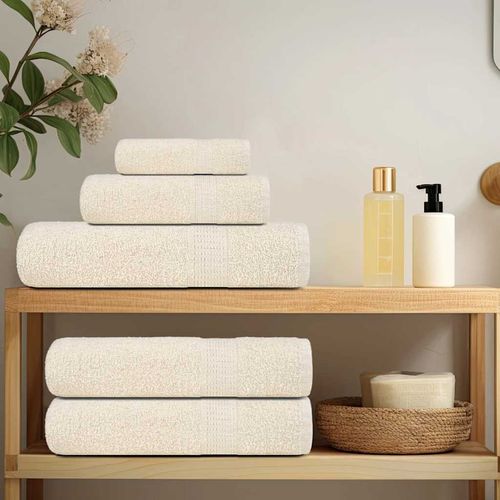 vidaXL Soft Grey Towel Set - 6-Piece Cotton Towels vidaXL