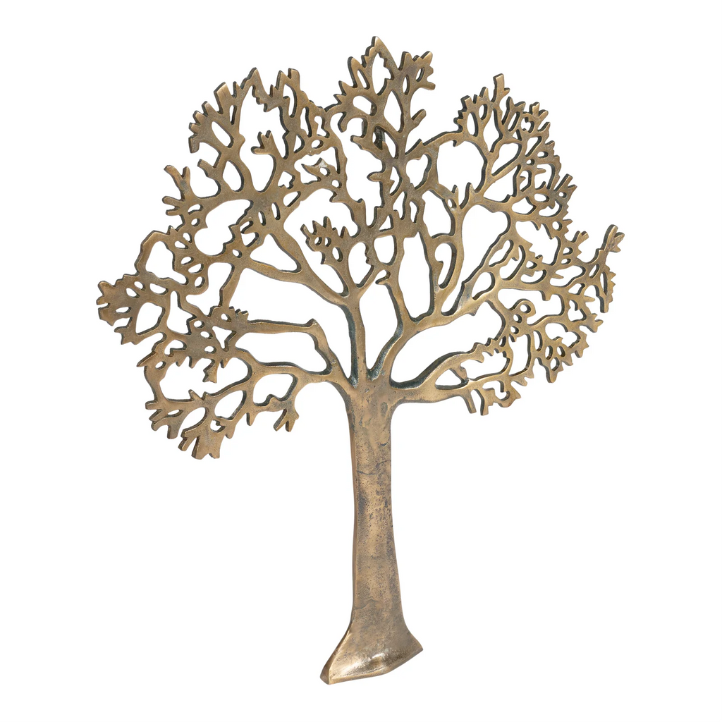 Large Gold Metal Tree Of Life Wall Plaque 61cm - Shades 4 Seasons