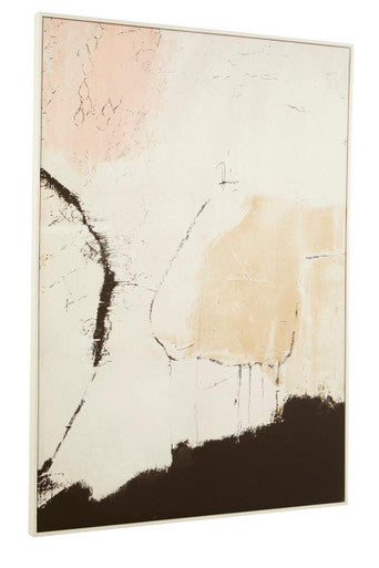 Astratto Natural Pink And Classic Wall Art Orsina