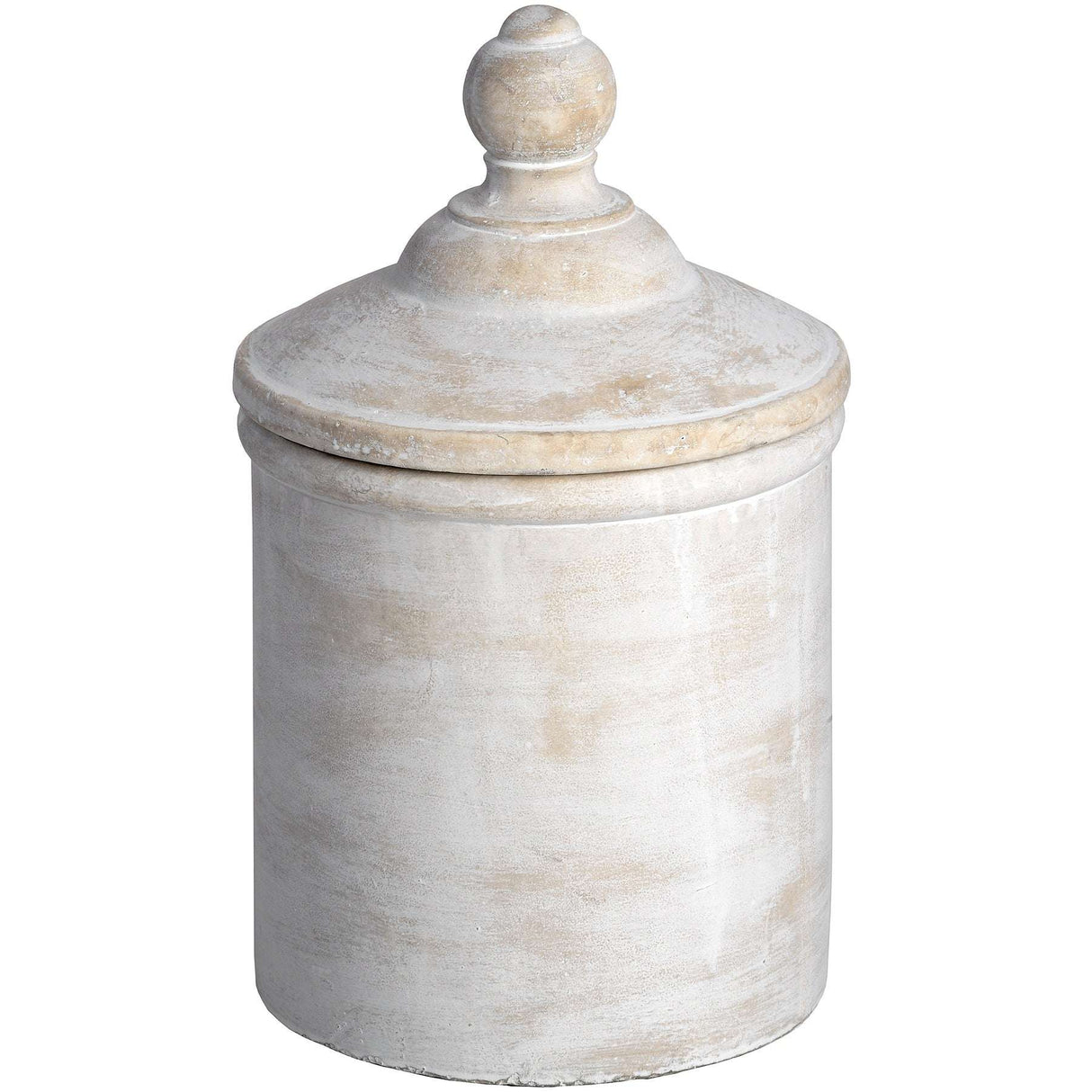 Shades 4 Seasons Antique White Cannister Storage Box WHITE STONE Shades 4 Seasons