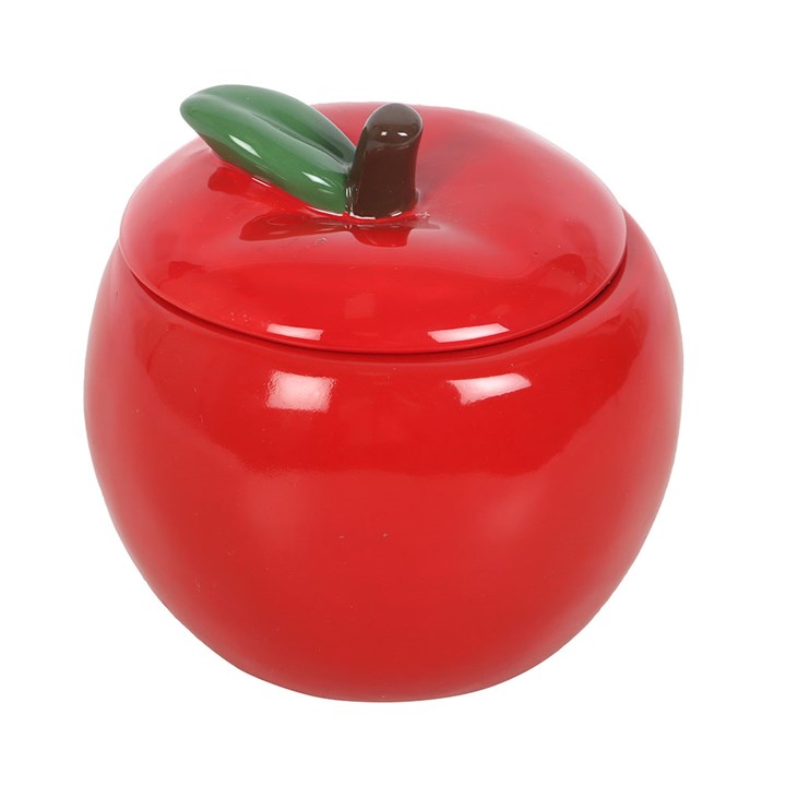 Red Apple Candle Jar for Stylish Home Decor N/A