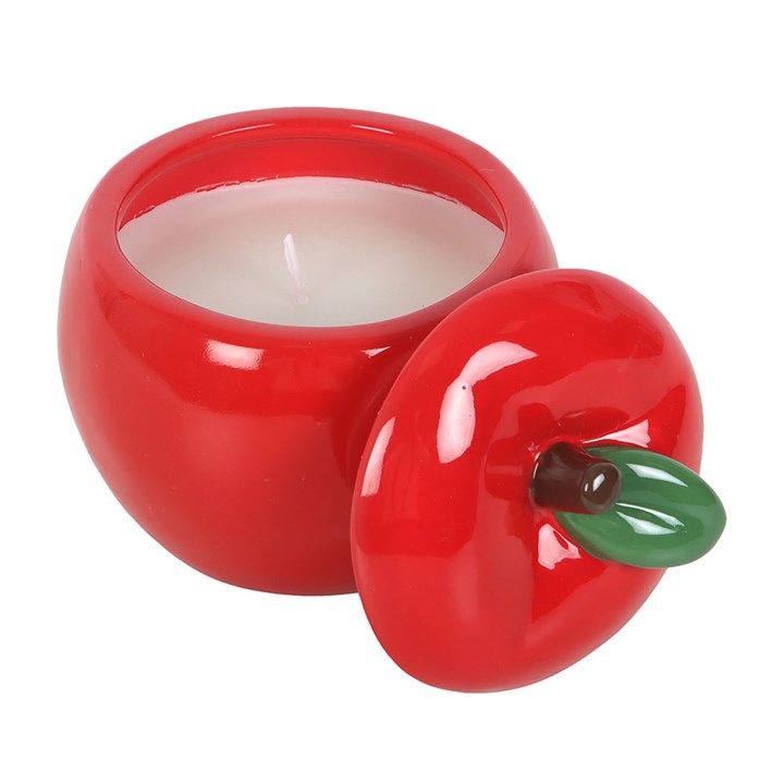 Red Apple Candle Jar for Stylish Home Decor N/A