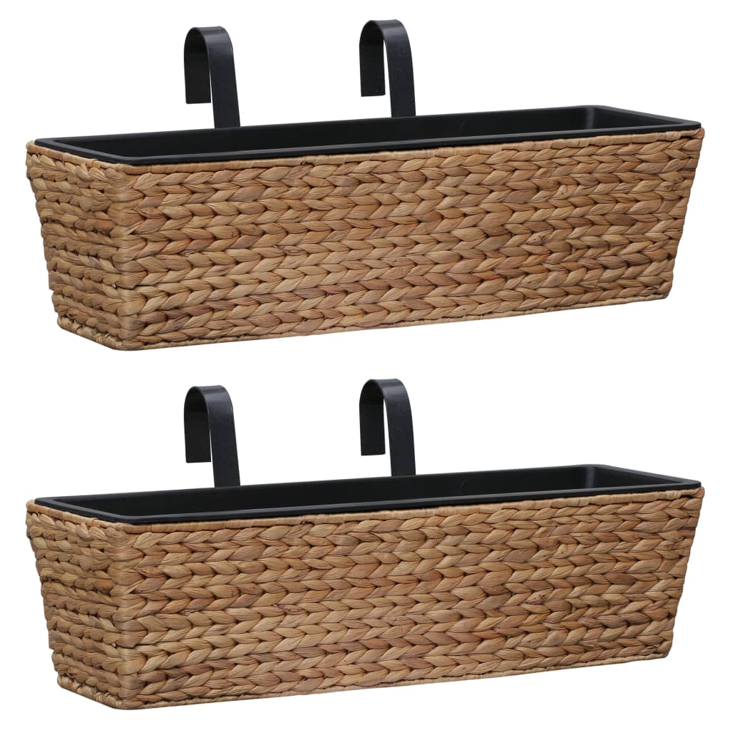 vidaXL Water Hyacinth Planters 2 pcs vidaXL