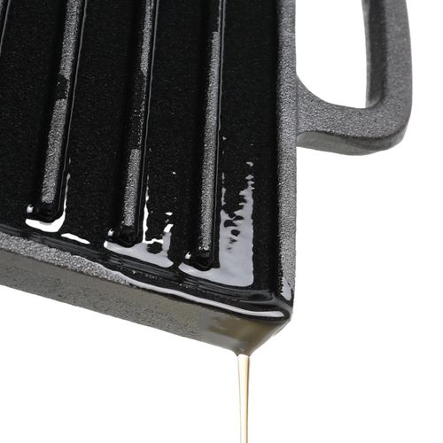 Non-Stick 16" Cast Iron Reversible Griddle Plate Unbranded