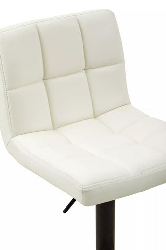 Stylish Orsina Bar Chair in white with a padded seat and adjustable height for modern interiors