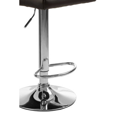 Orsina Bar Stool with Adjustable Height and Chrome Base for Stylish Seating