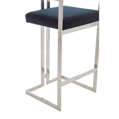 Orsina Bar Stool with Contemporary Design and Soft Upholstered Seat for Modern Interiors