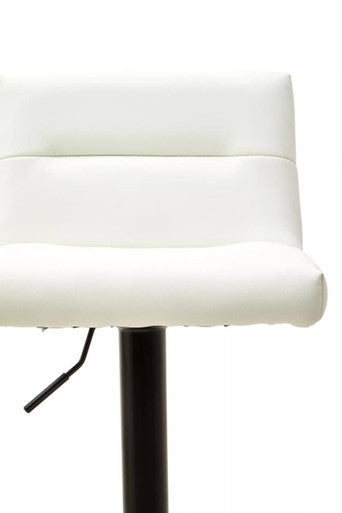 Orsina White Bar Stool with Adjustable Height and Contemporary Design for Modern Spaces