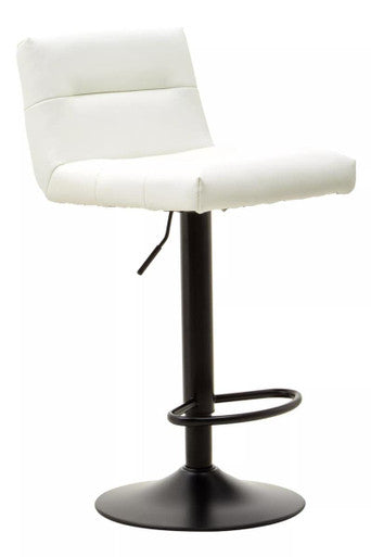 Orsina White Bar Stool with Adjustable Height and Modern Design for Stylish Dining Areas